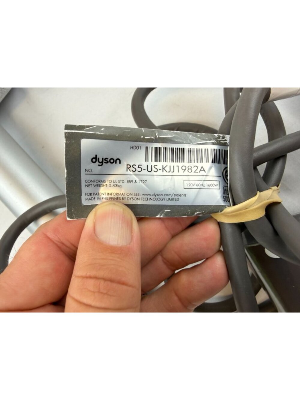 Dyson Supersonic HD07 Professional Hair Dryer, Silver/White - 100% Original - Picture 9 of 9